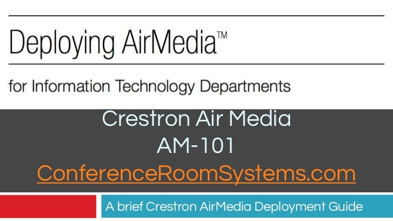crestron air media app for mac
